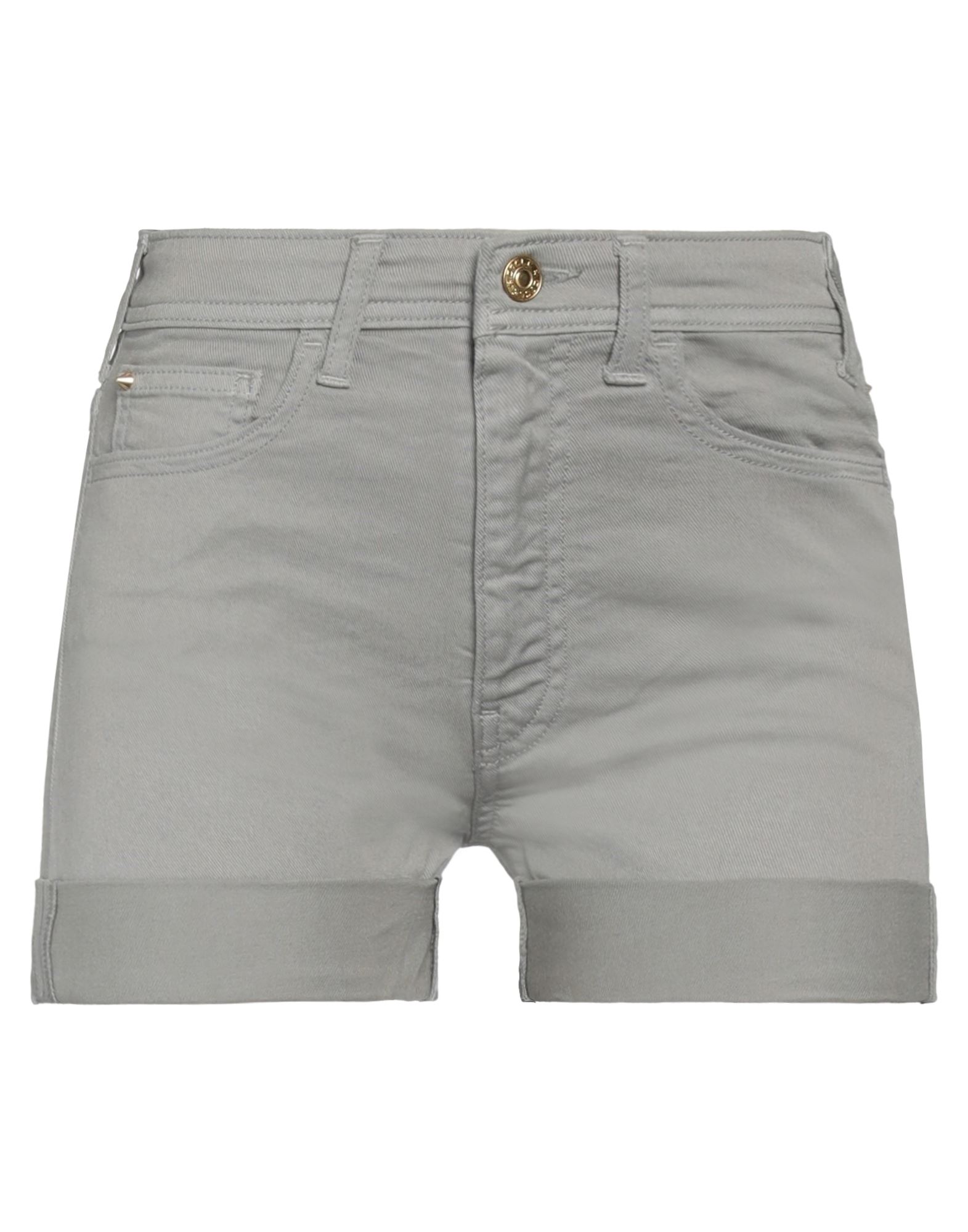 Cycle Woman Shorts & Bermuda Shorts Grey Size 27 Cotton, Elastane
