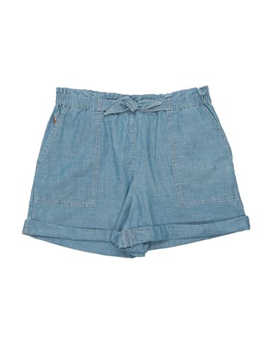 Polo Ralph Lauren Babies'  Cotton Chambray Camp Short Toddler Girl Shorts & Bermuda Shorts Blue Size 5 Cotton