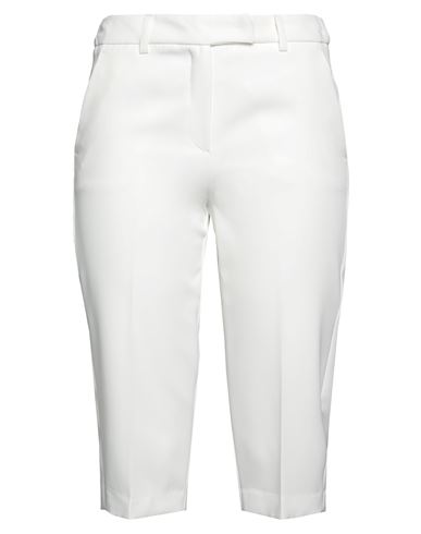 Dodici22 Woman Cropped Pants Ivory Size 6 Polyester, Elastane In White