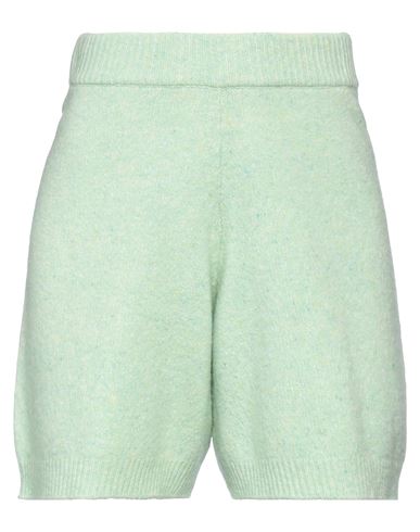 Vicolo Woman Shorts & Bermuda Shorts Light Green Size Onesize Wool, Polyamide, Elastane