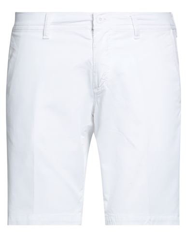 Martin Zelo Man Shorts & Bermuda Shorts White Size 38 Cotton, Elastane