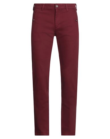 Harmont & Blaine Man Pants Burgundy Size 38 Cotton, Elastane In Red