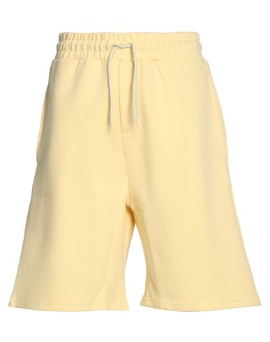 THE FUTURE THE FUTURE MAN SHORTS & BERMUDA SHORTS LIGHT YELLOW SIZE XL COTTON