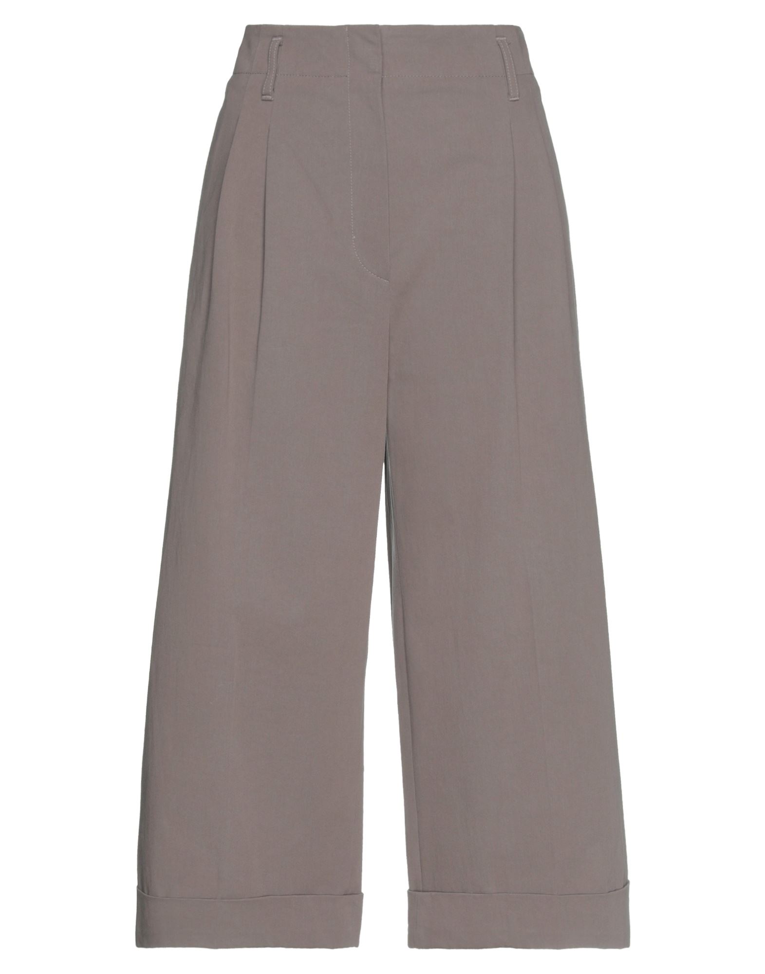 Brunello Cucinelli Cropped Pants In Khaki