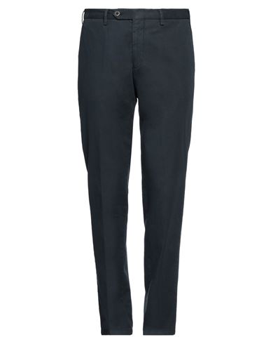 Shop Lardini Man Pants Midnight Blue Size 36 Cotton, Elastane