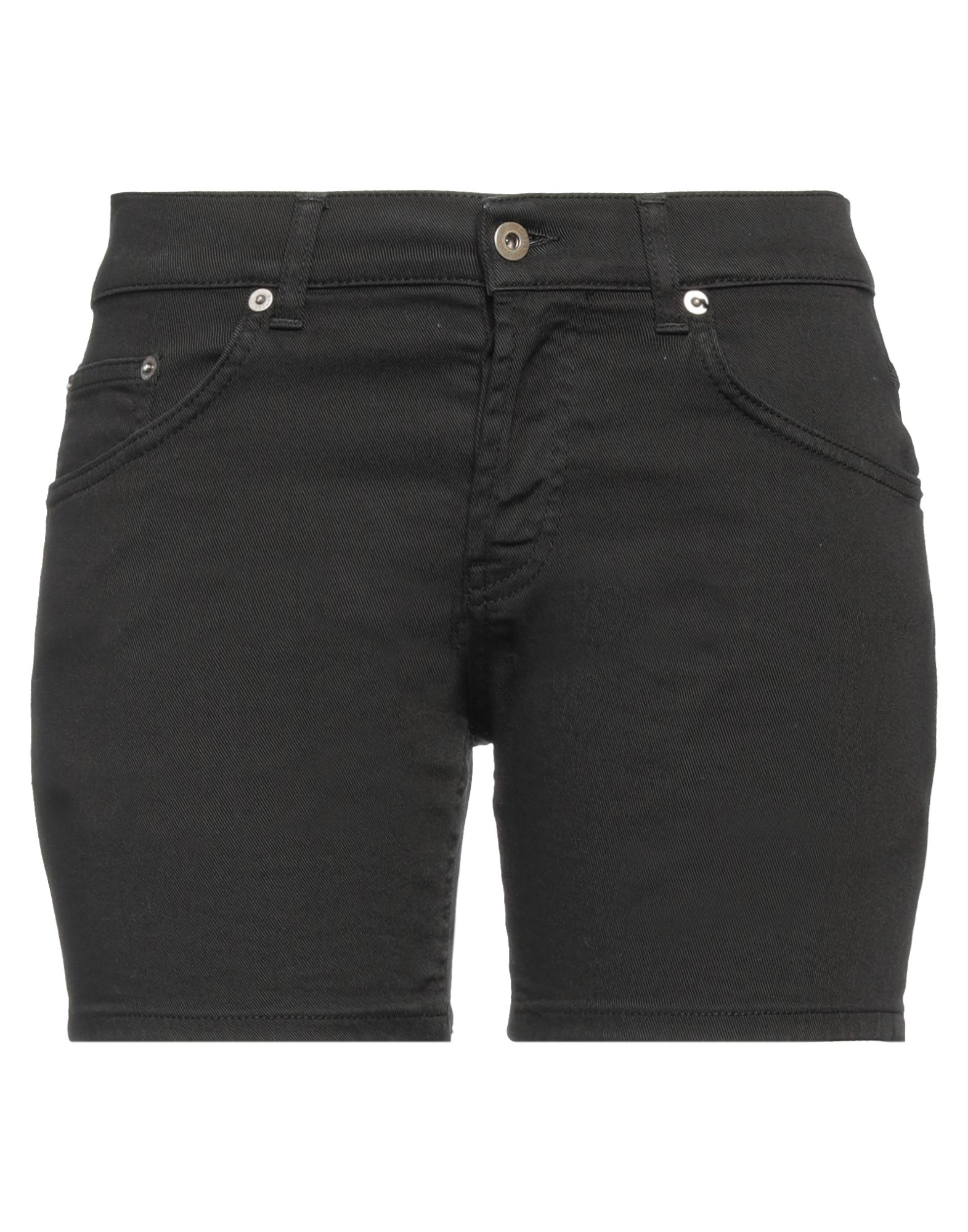 Dondup Woman Denim Shorts Black Size 26 Cotton, Elastomultiester, Elastane