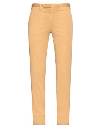 Shop Rotasport Man Pants Ocher Size 34 Cotton, Elastane In Yellow