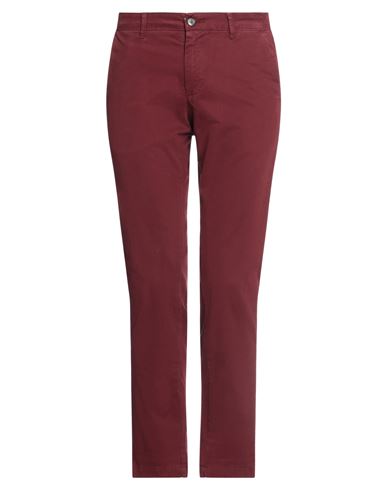 Squad² Man Pants Burgundy Size 28 Cotton, Elastane In Red