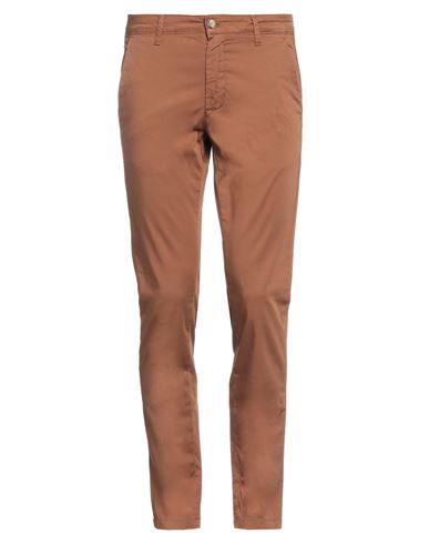 Squad² Man Pants Camel Size 28 Cotton, Elastane In Beige