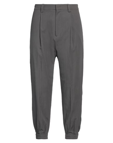 Paolo Pecora Man Pants Lead Size 32 Cotton, Elastane In Grey