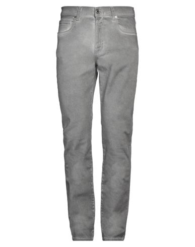 Shop Moschino Man Jeans Grey Size 32 Cotton, Elastane