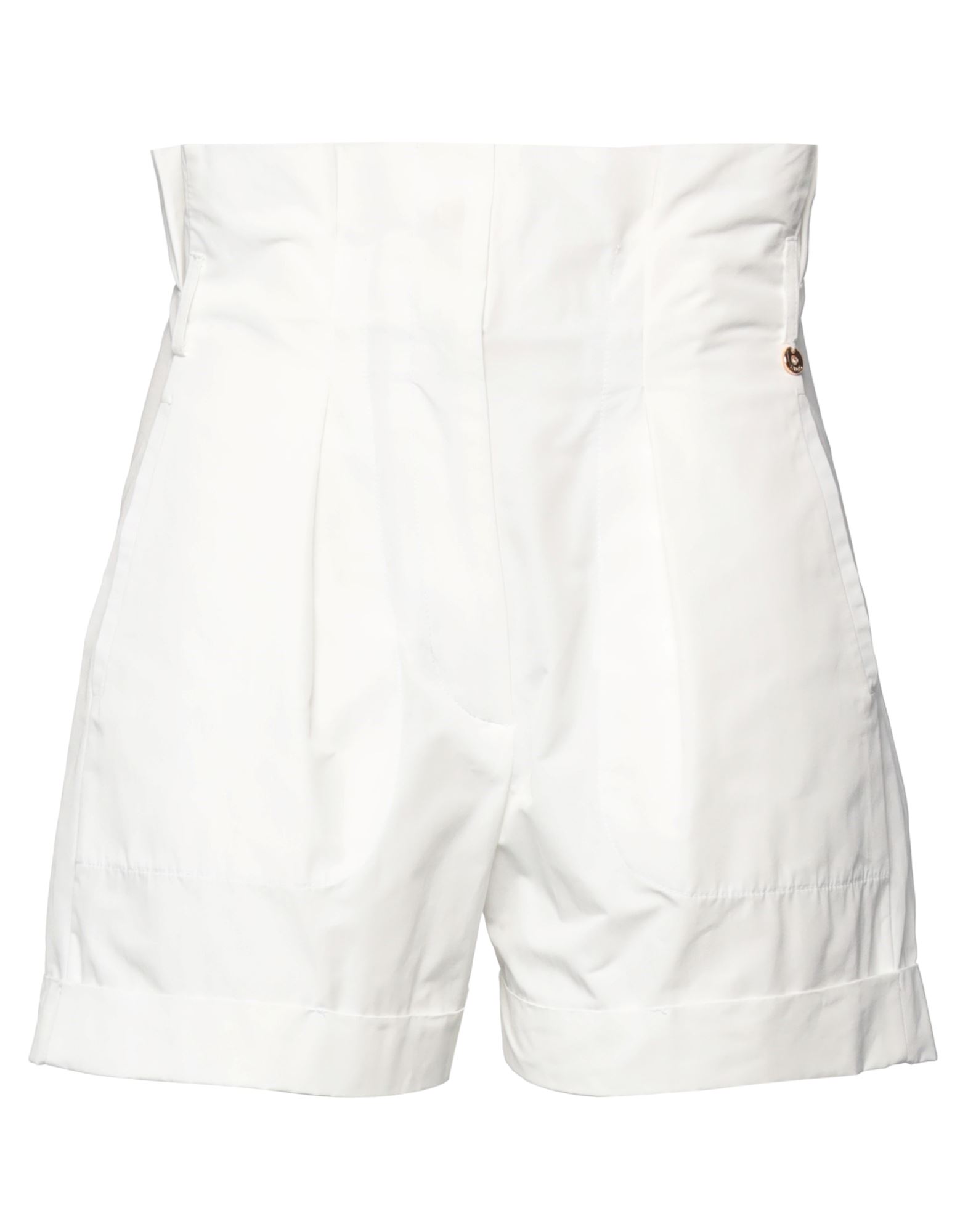 Liu •jo Woman Shorts & Bermuda Shorts White Size 6 Polyester, Cotton