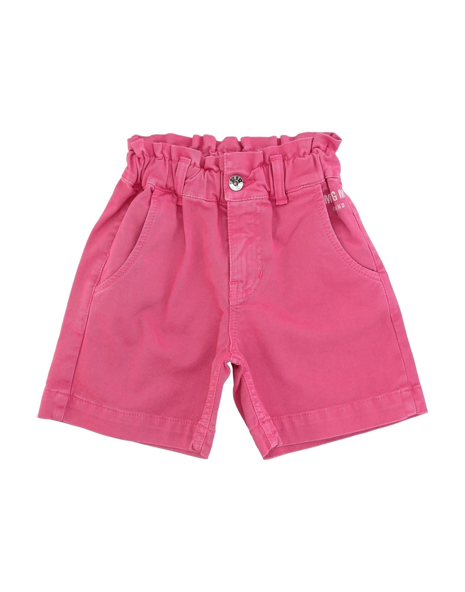 Msgm Kids'  Toddler Girl Shorts & Bermuda Shorts Fuchsia Size 4 Cotton, Elastane In Pink