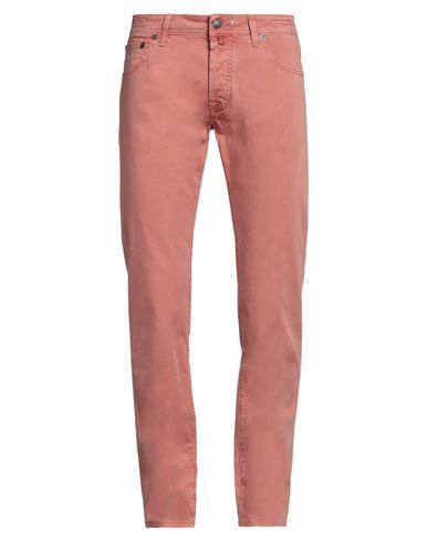 Shop Jacob Cohёn Man Pants Blush Size 34 Cotton, Elastane In Pink