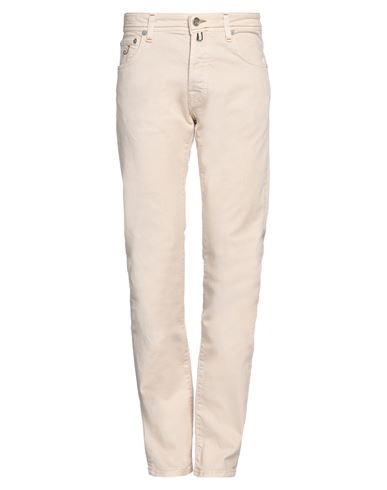 Jacob Cohёn Man Denim Pants Cream Size 36 Cotton, Elastane In White