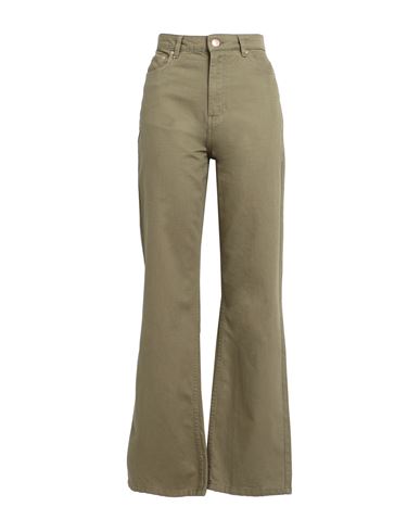 Only Woman Denim Pants Military Green Size 26w-32l Cotton