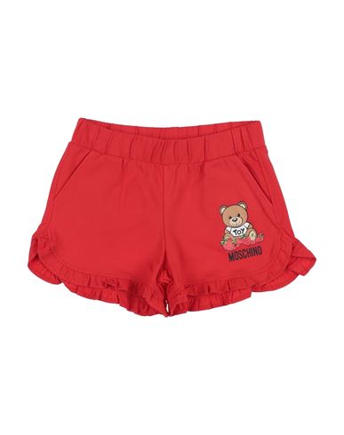 Moschino Kid Babies'  Toddler Girl Shorts & Bermuda Shorts Tomato Red Size 6 Cotton, Elastane