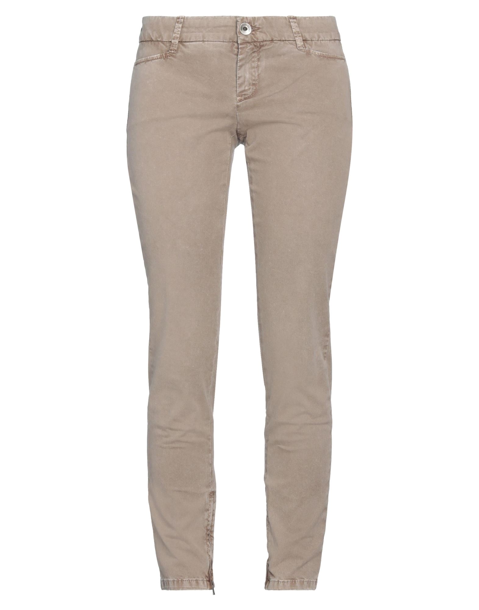 Shop Jacob Cohёn Woman Pants Light Brown Size 32 Cotton, Elastane In Beige