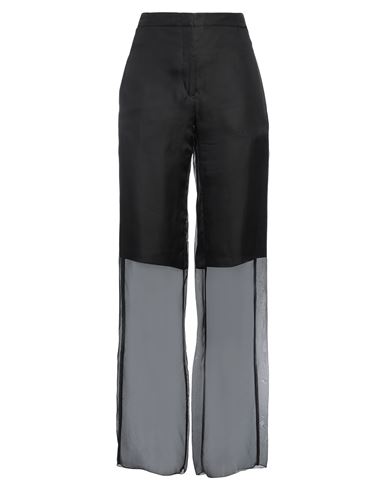 Jil Sander Woman Pants Black Size 6 Silk