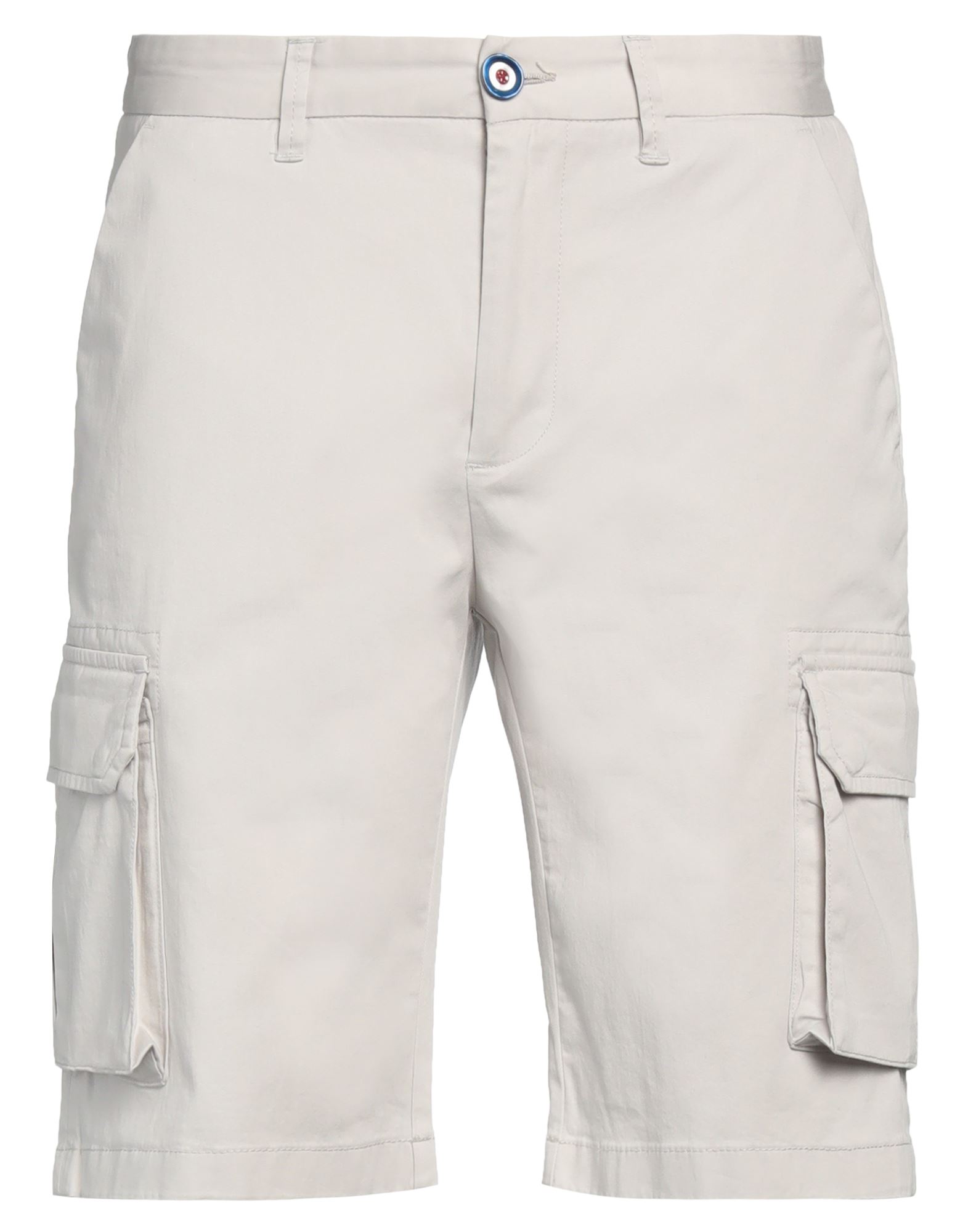 Fred Mello Man Shorts & Bermuda Shorts Light Grey Size 31 Cotton, Elastane
