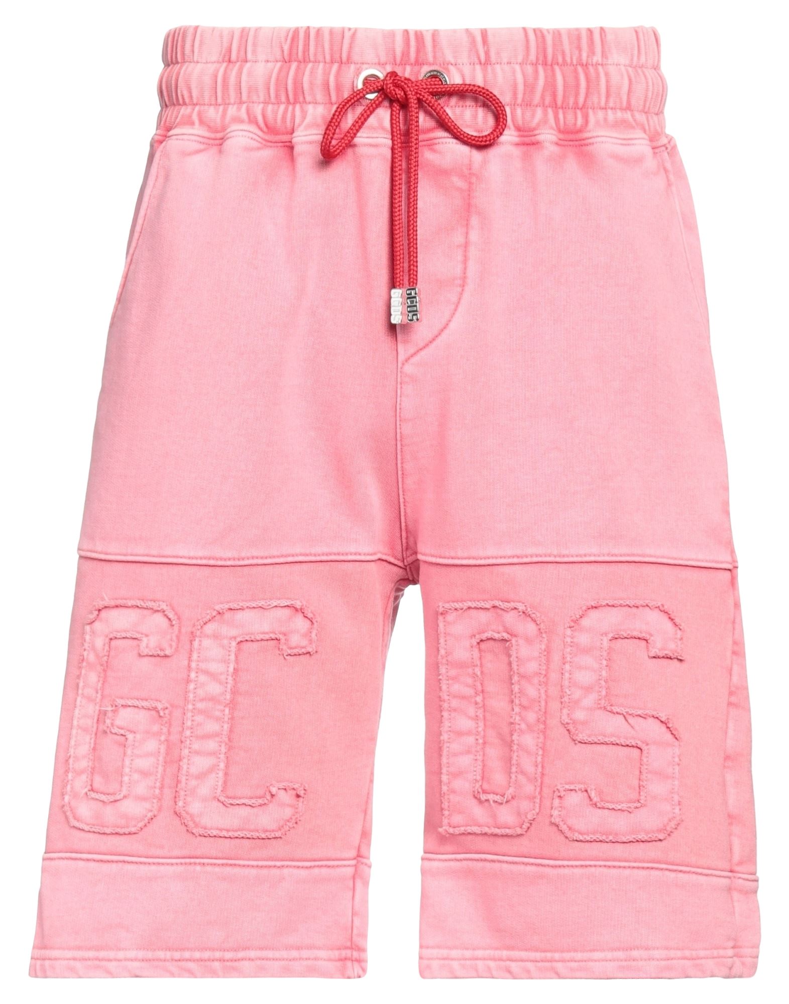 Gcds Cotton Bermuda Shorts In Pink