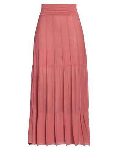 Agnona Woman Midi Skirt Pastel Pink Size S Viscose, Cotton, Polyamide, Elastane