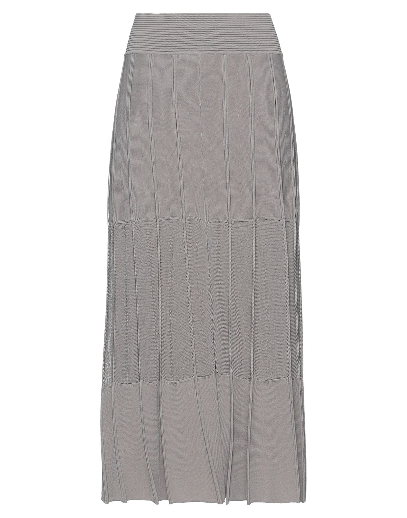 Agnona Midi Skirts In Dove Grey