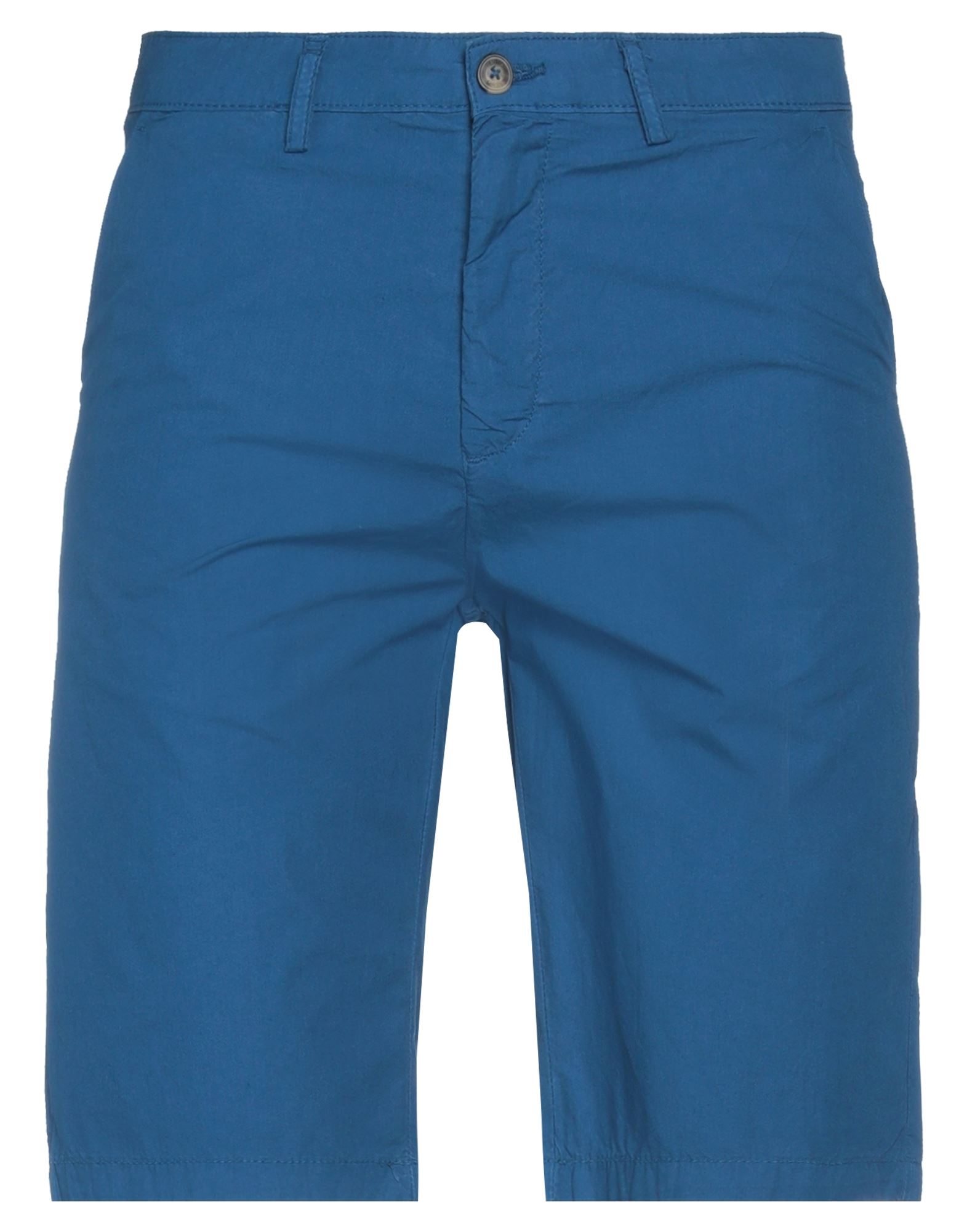 Liu •jo Man Man Shorts & Bermuda Shorts Blue Size 36 Cotton