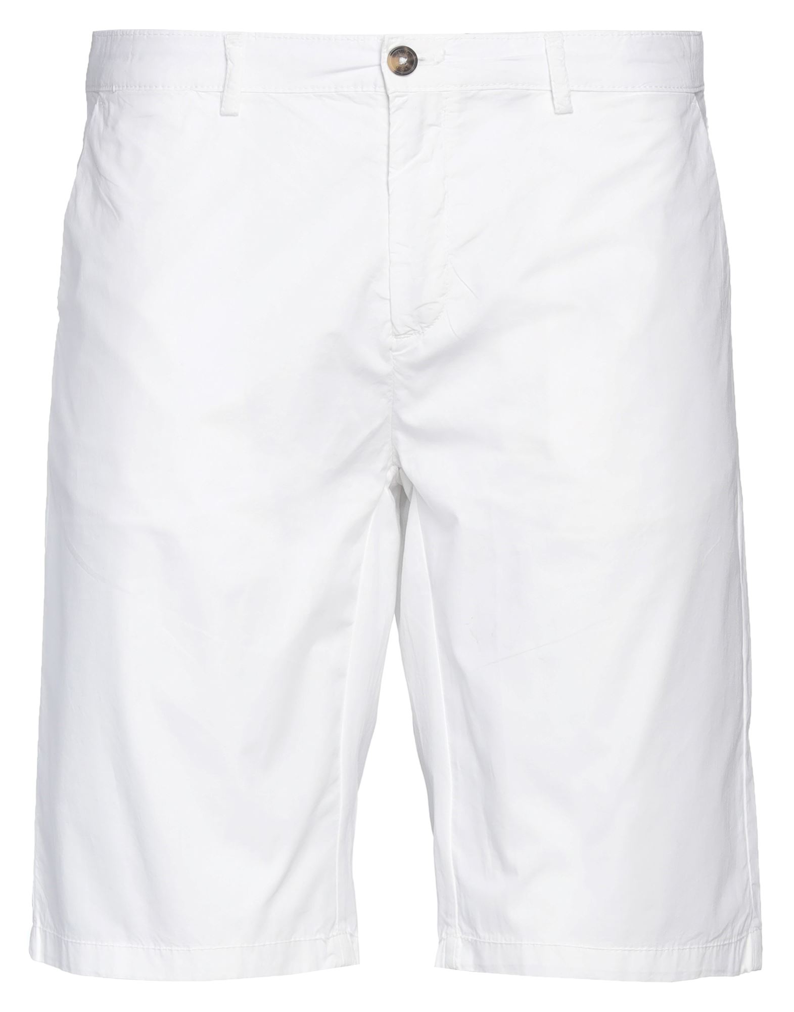 Liu •jo Man Man Shorts & Bermuda Shorts White Size 28 Cotton