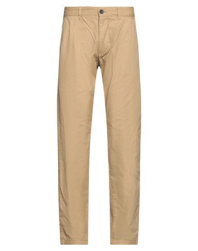 Solid ! Man Pants Sand Size L Cotton In Beige