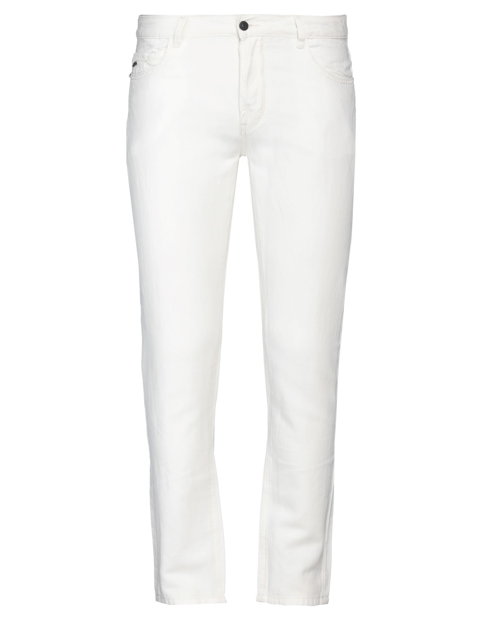 Shop Yes Zee By Essenza Man Pants White Size 38 Linen, Cotton
