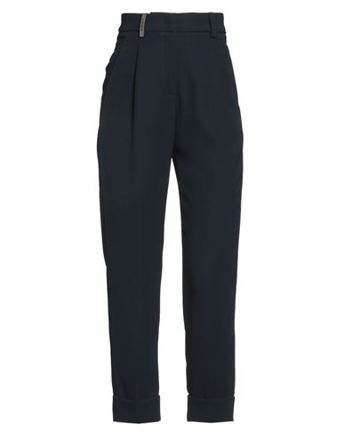 Peserico Woman Pants Navy Size 0 Polyester In Blue