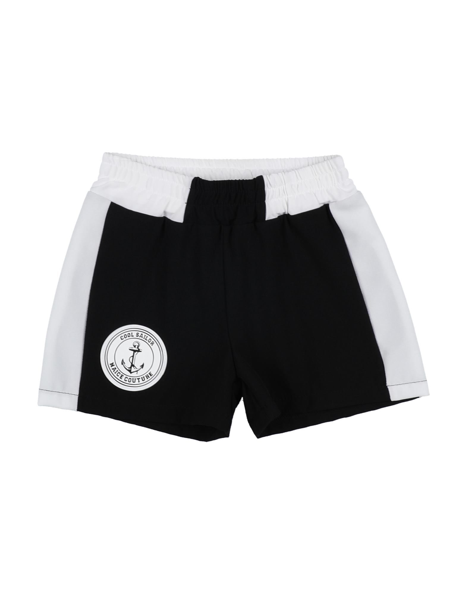 Naïce Kids'  Toddler Girl Shorts & Bermuda Shorts Black Size 3 Polyester, Elastane