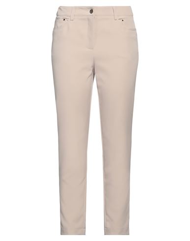 Atos Lombardini Woman Pants Beige Size 8 Polyester, Rubber