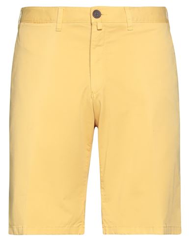 Barbour Man Shorts & Bermuda Shorts Ocher Size 28 Cotton, Elastane In Yellow
