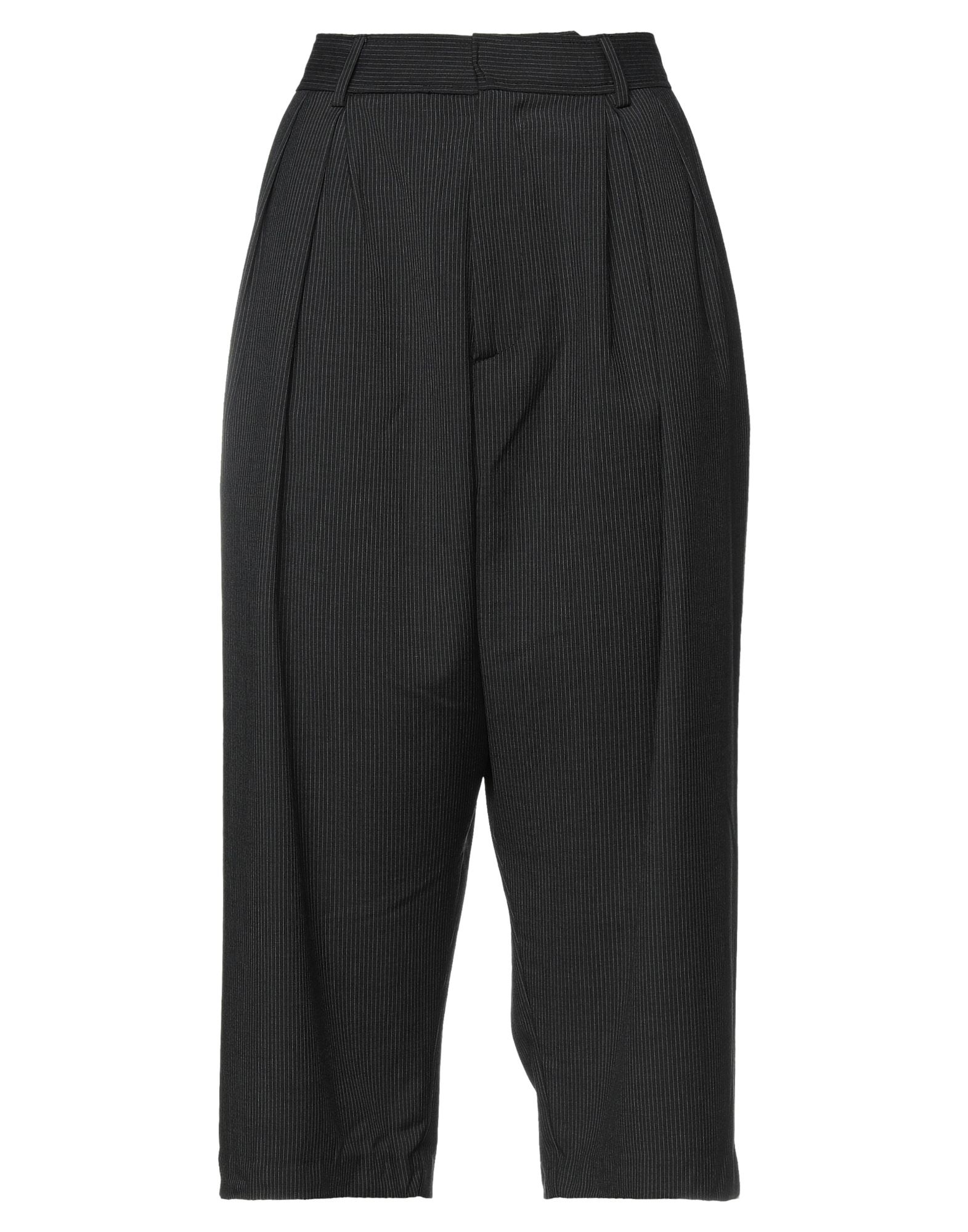 Mauro Grifoni Cropped Pants In Steel Grey