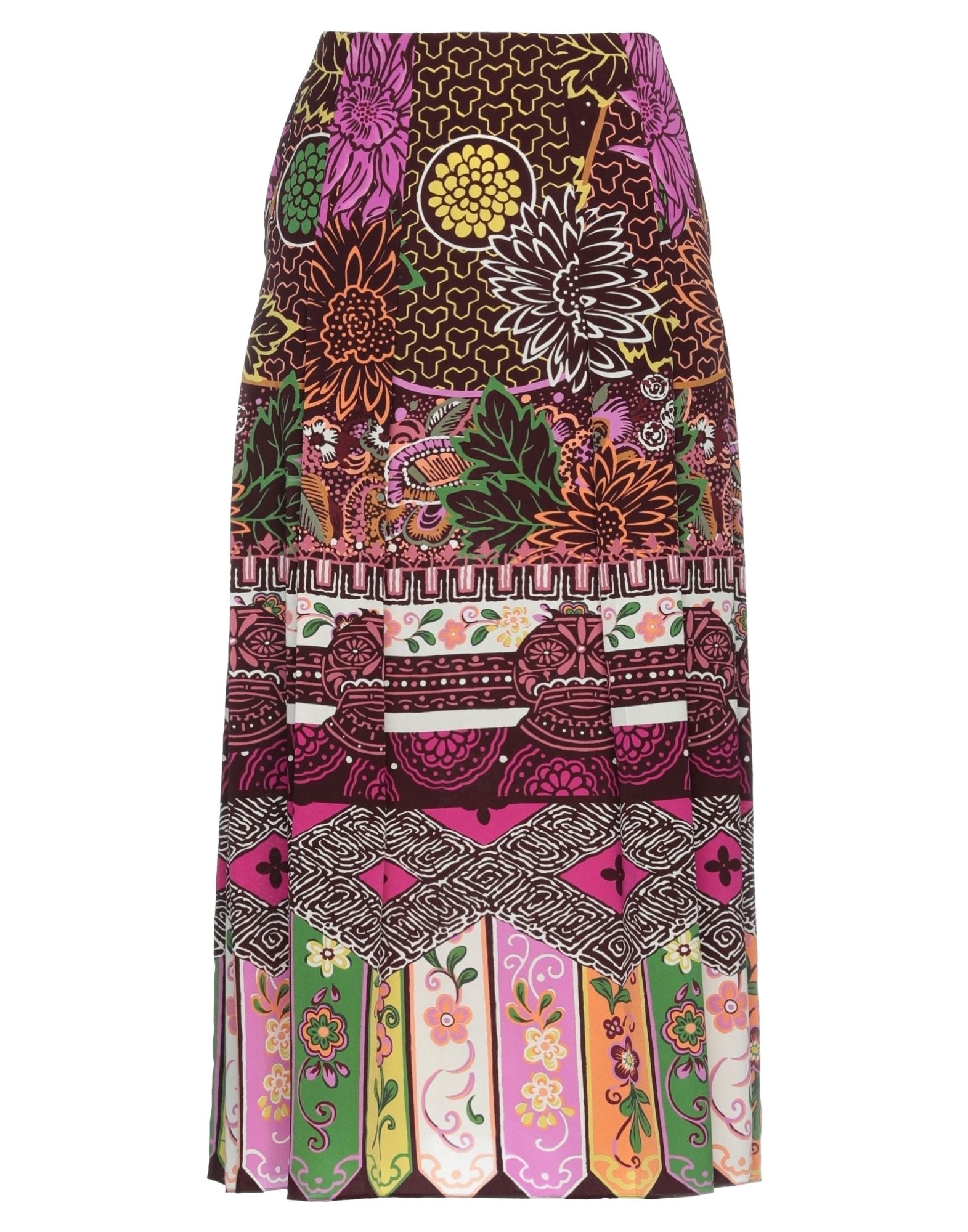 Valentino Midi Skirts In Brown