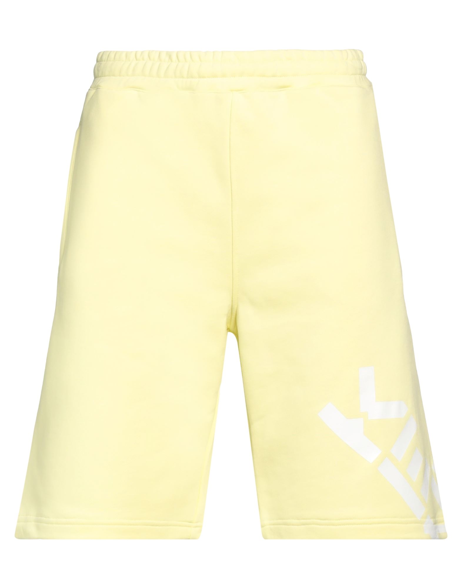 Kenzo Man Shorts & Bermuda Shorts Light Yellow Size S Cotton, Polyester