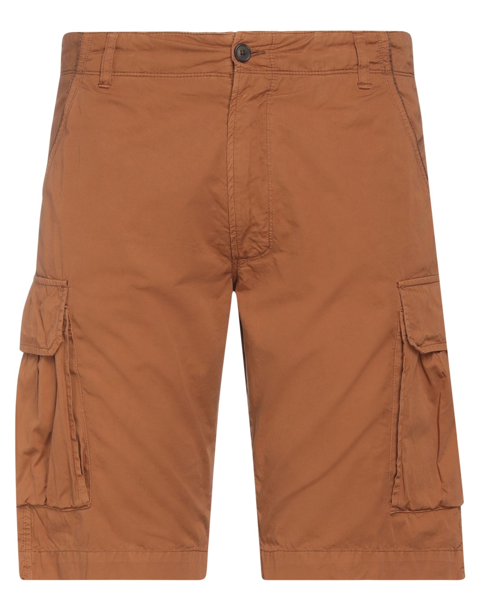Perfection Man Shorts & Bermuda Shorts Brown Size 34 Cotton