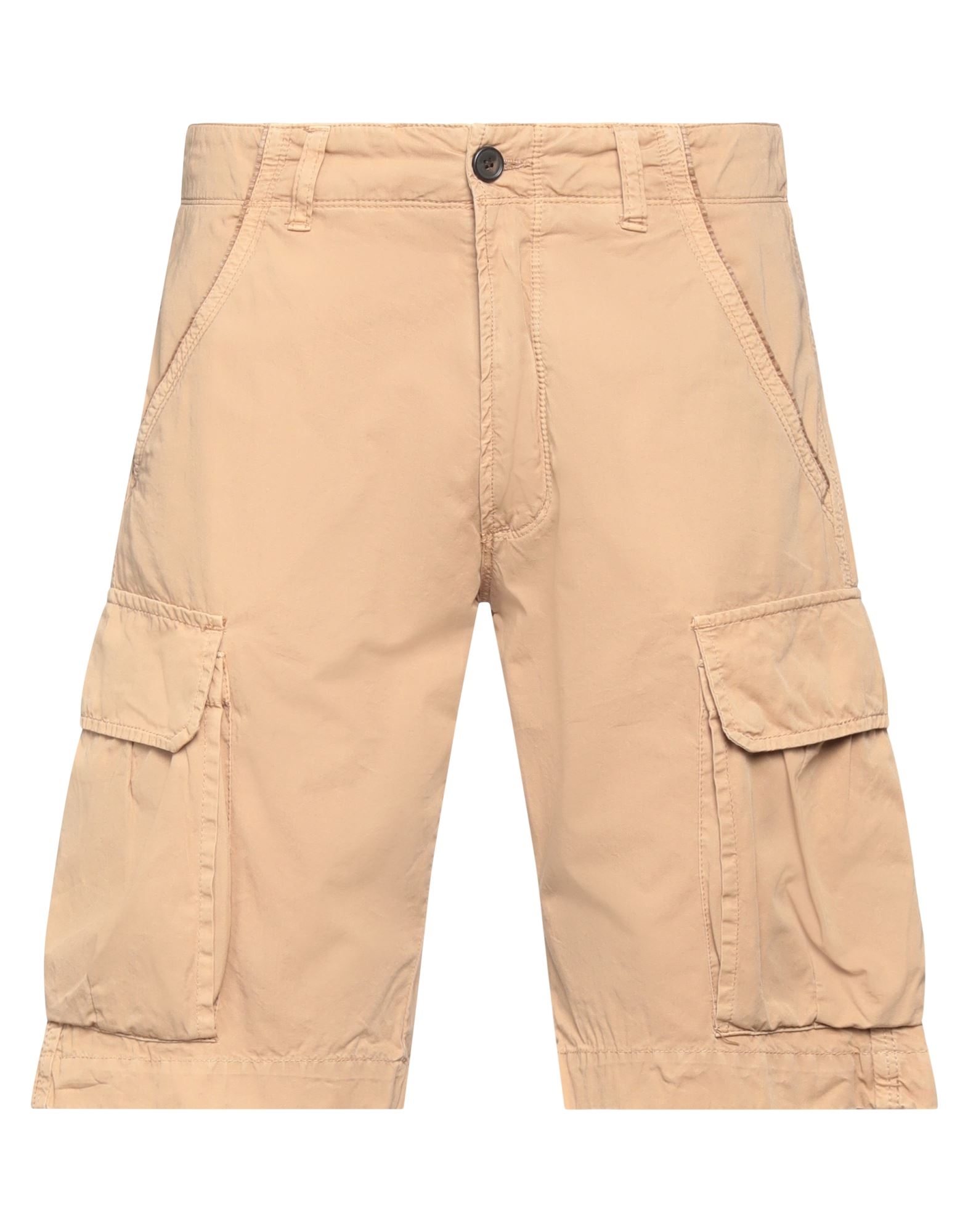 Shop Perfection Man Shorts & Bermuda Shorts Beige Size 28 Cotton