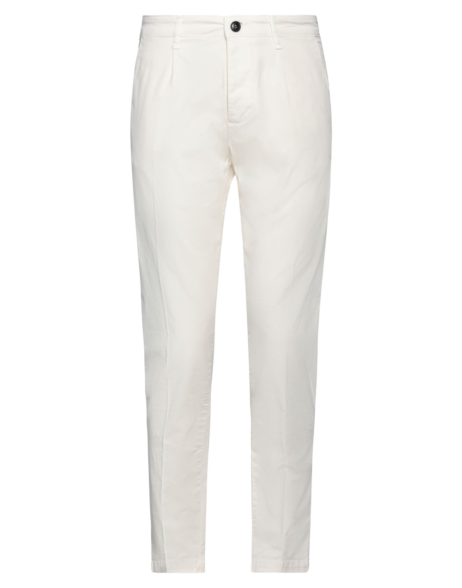 Shop Haikure Man Pants Cream Size 35 Cotton, Elastane In White