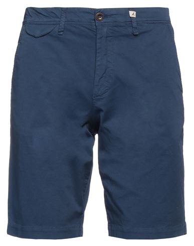 Myths Man Shorts & Bermuda Shorts Navy Blue Size 40 Cotton, Elastane