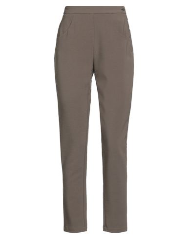 Transit Woman Pants Khaki Size 0 Polyester, Wool, Elastane In Gray