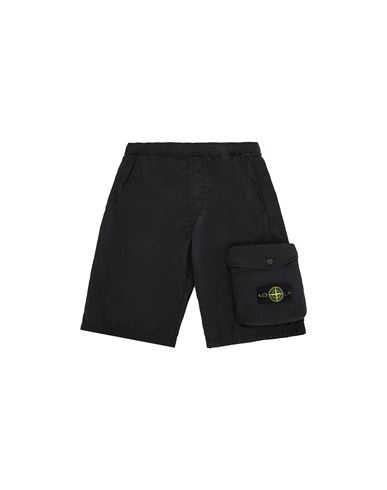 black stone island shorts mens