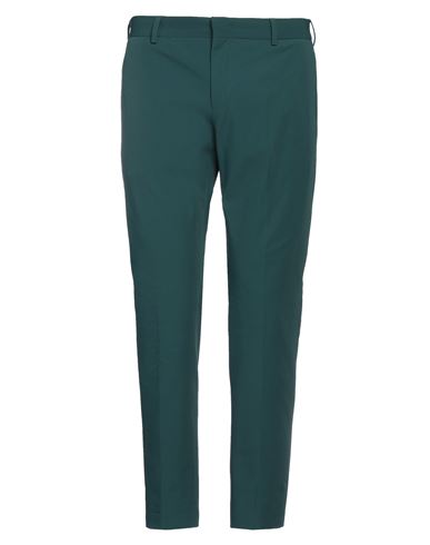 Pt Torino Man Pants Emerald Green Size 34 Cotton, Polyamide, Elastane In Green