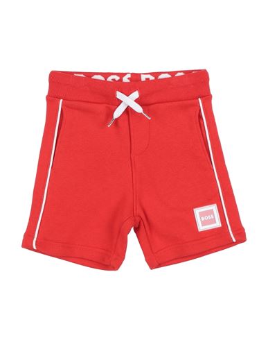 Hugo Boss Boss Newborn Boy Shorts & Bermuda Shorts Red Size 3 Cotton, Polyester