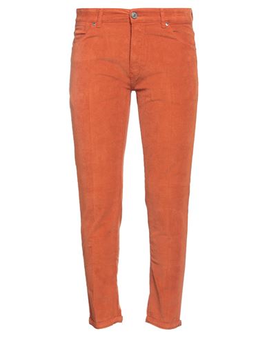 Pt Torino Man Pants Rust Size 31 Cotton, Elastane In Red