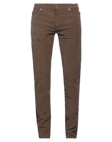 Pt Torino Man Pants Military Green Size 32 Cotton, Elastane