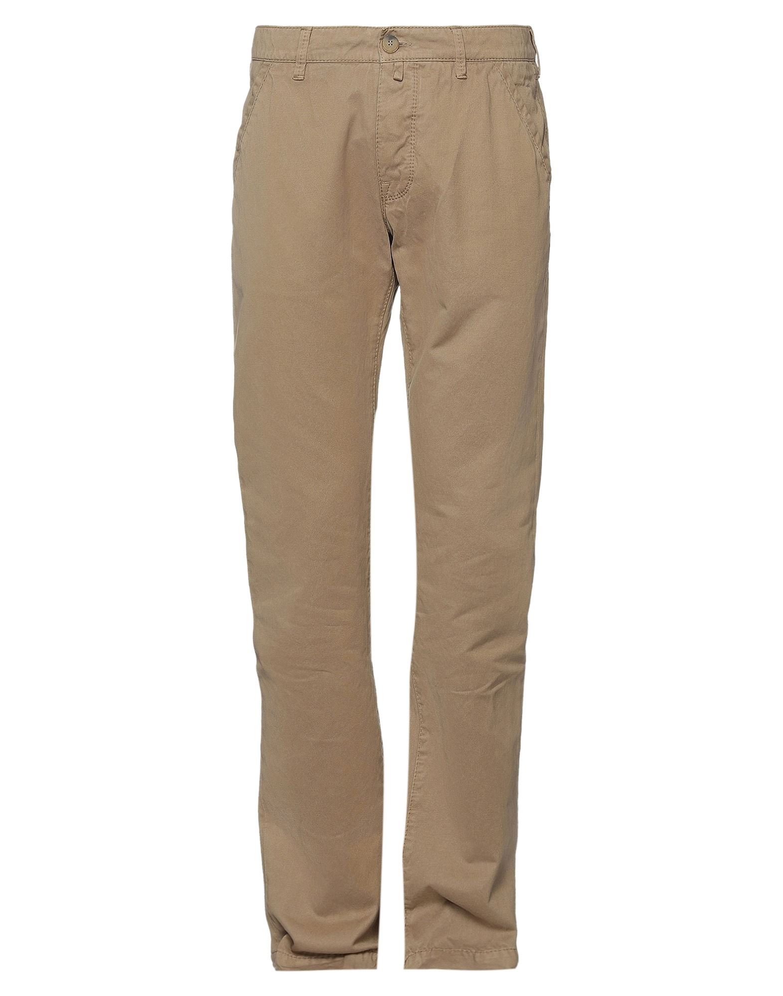 Shop Jacob Cohёn Man Pants Camel Size 30 Cotton In Beige