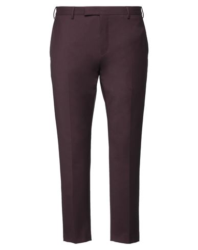 Pt Torino Pants In Bordeaux Wool In Purple
